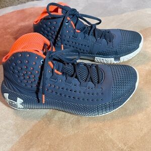 Under Armour basketball shoes.